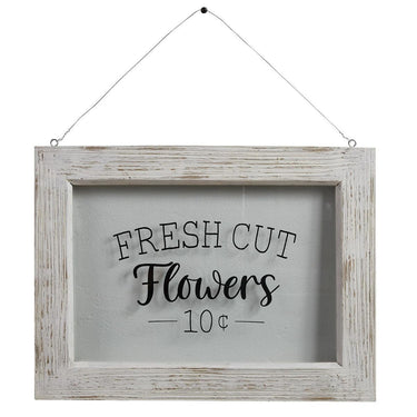 Farmhouse Framed Glass- Fresh Cut Flowers Park Designs - The Fox Decor